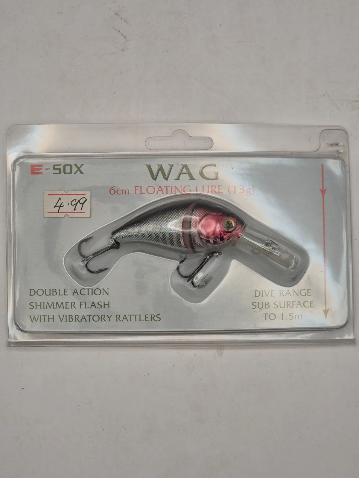 E-sox wag floating lure with rattler 13g 6cm Fishing Lure