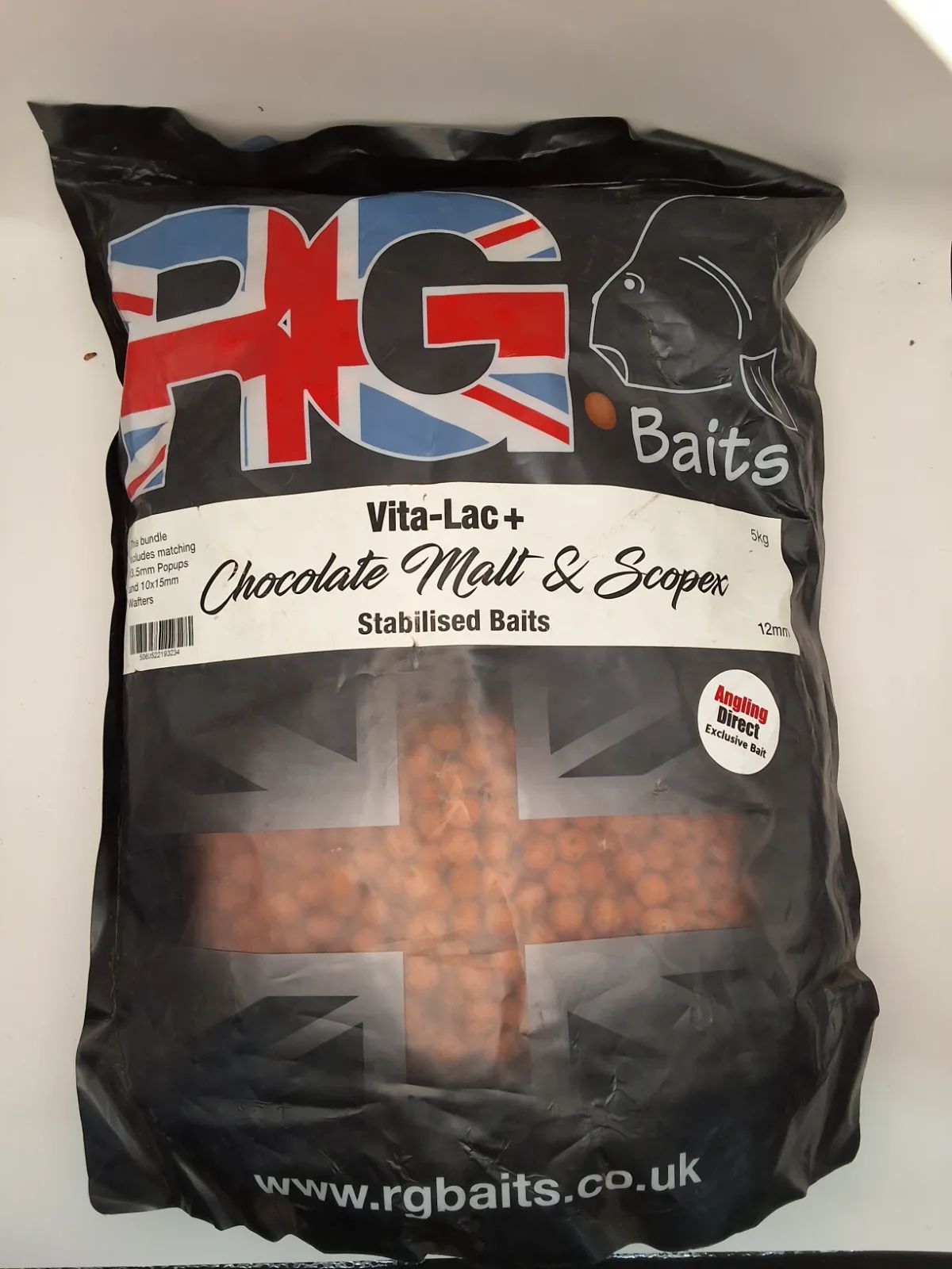 RG Baits Boilies Chocolate Malt & Scopex 12mm 5kg
