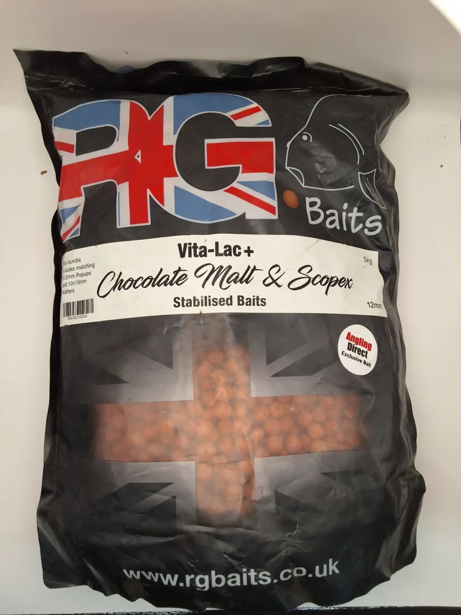 RG Baits Boilies Chocolate Malt & Scopex 12mm 5kg