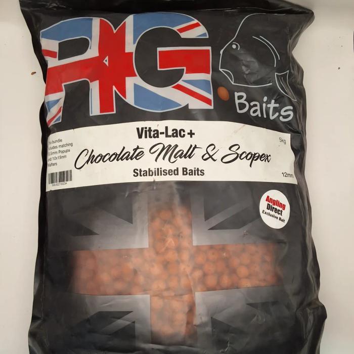 RG Baits Boilies Chocolate Malt & Scopex 12mm 5kg