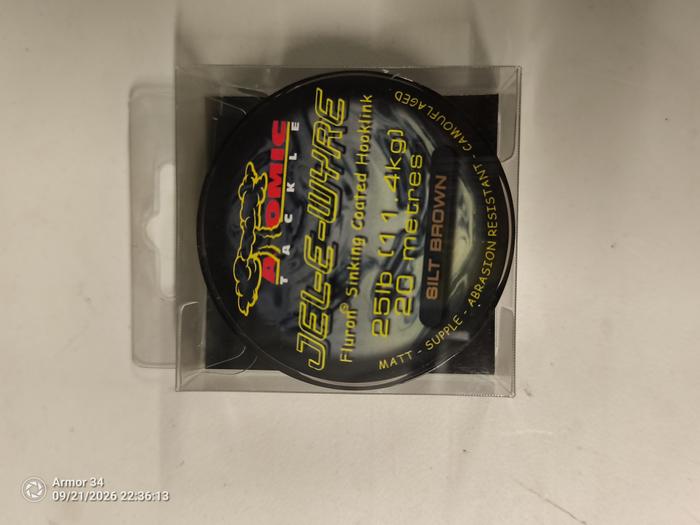 Atomic Tackle Hooklink Fluron Sinking Coated Hooklink