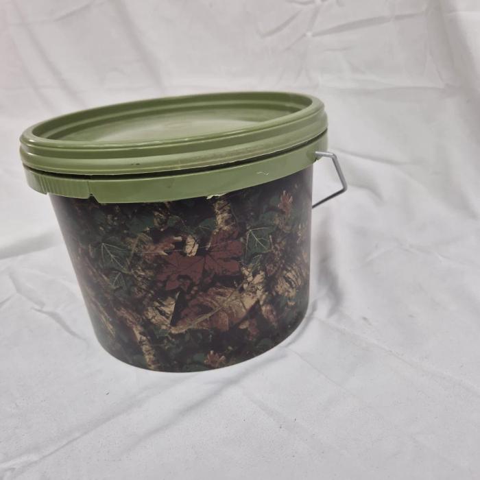 New bait bucket 19x19x15cm camo green