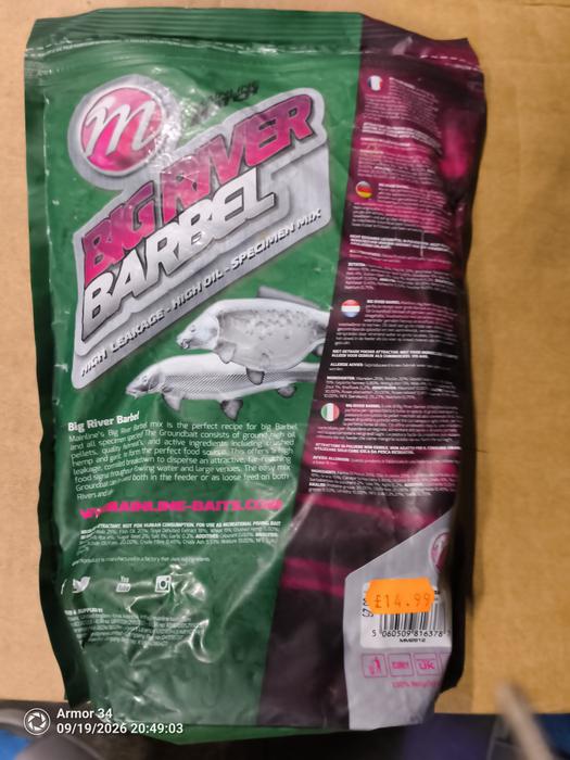 Mainline Groundbait Fishmeal, Hemp, Garlic