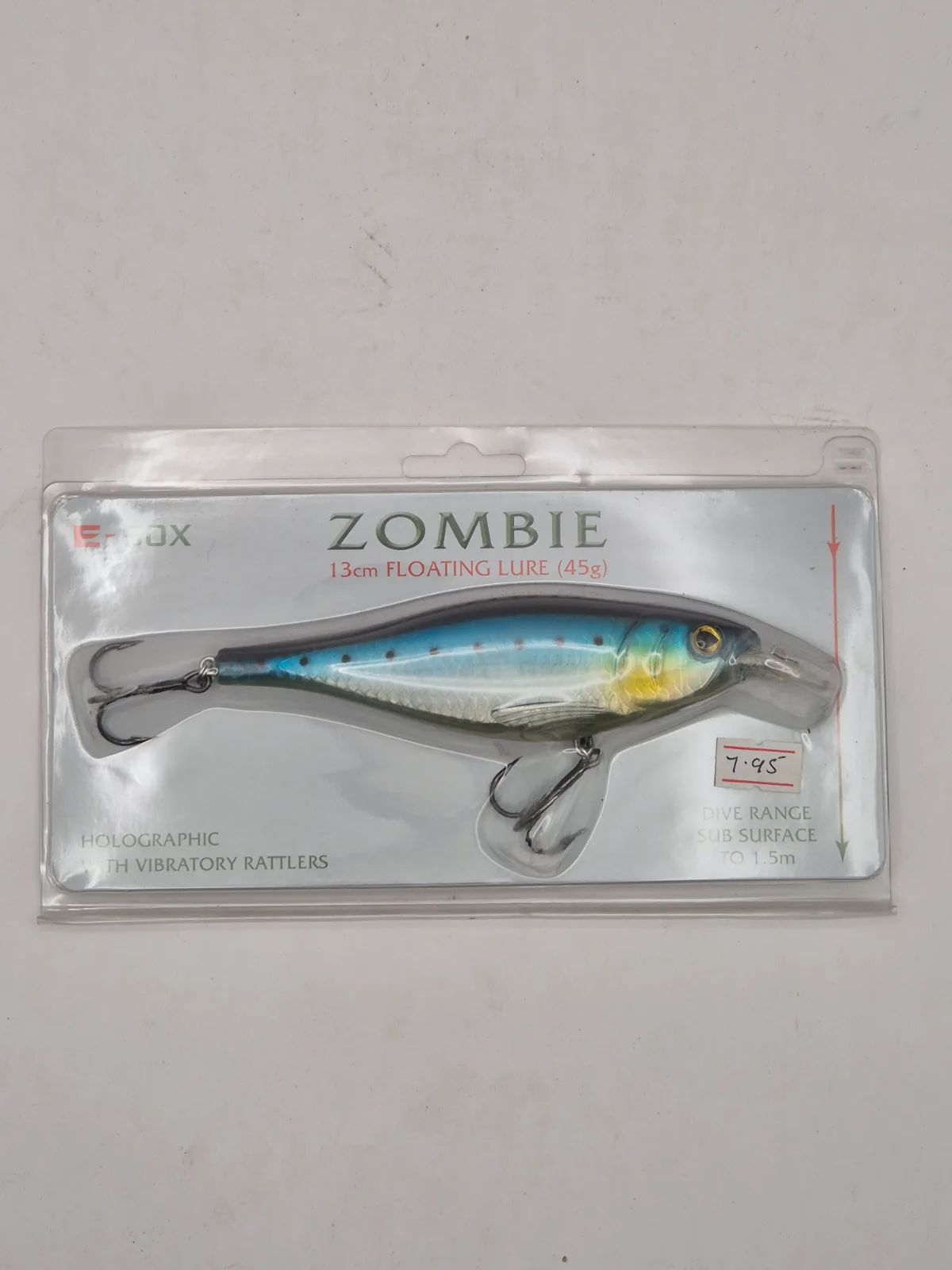 E-sox zombie floating Lure with rattlers, view 4