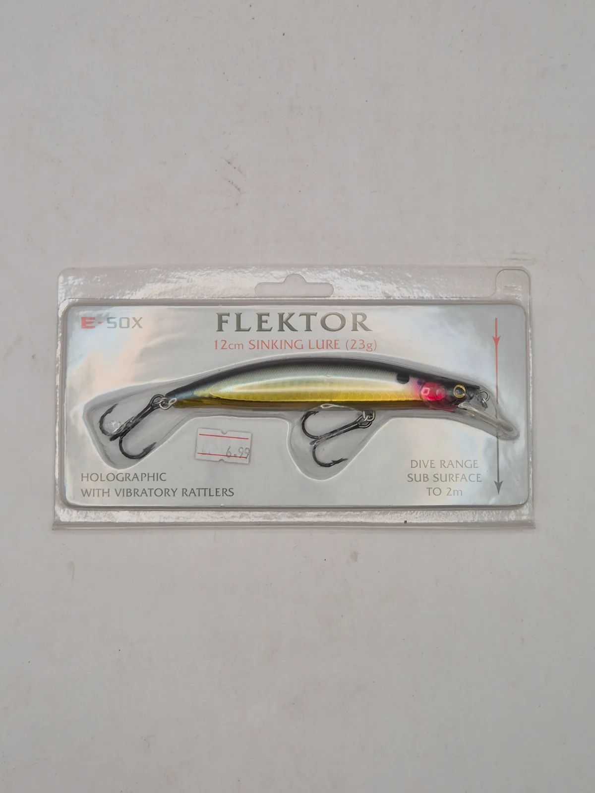 E-sox flektor sinking lure with rattler 23g 12cm Fishing Lure, view 4