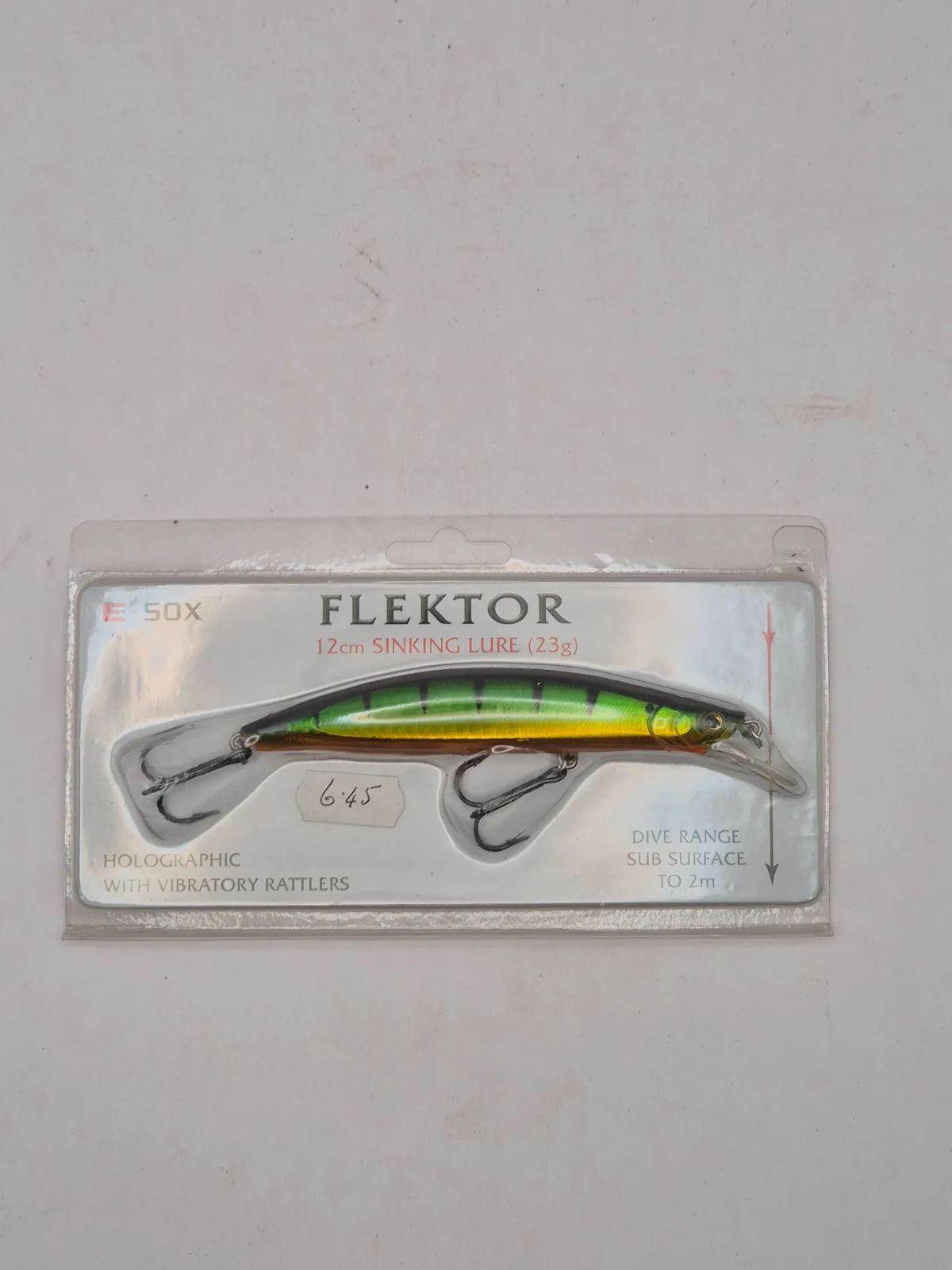 E-sox flektor sinking lure with rattler 23g 12cm Fishing Lure