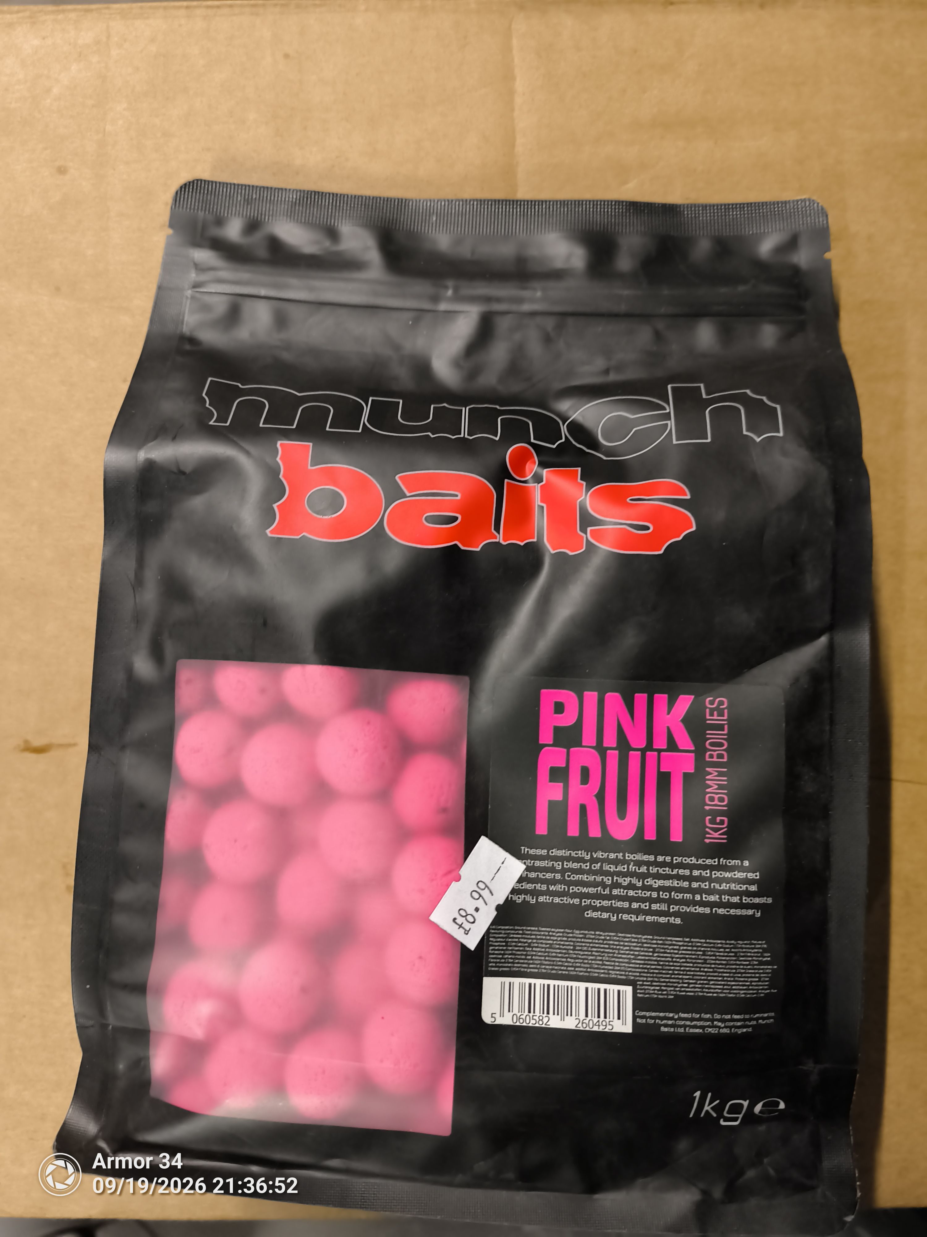 Munch Baits Boilies Pink Fruit 18mm