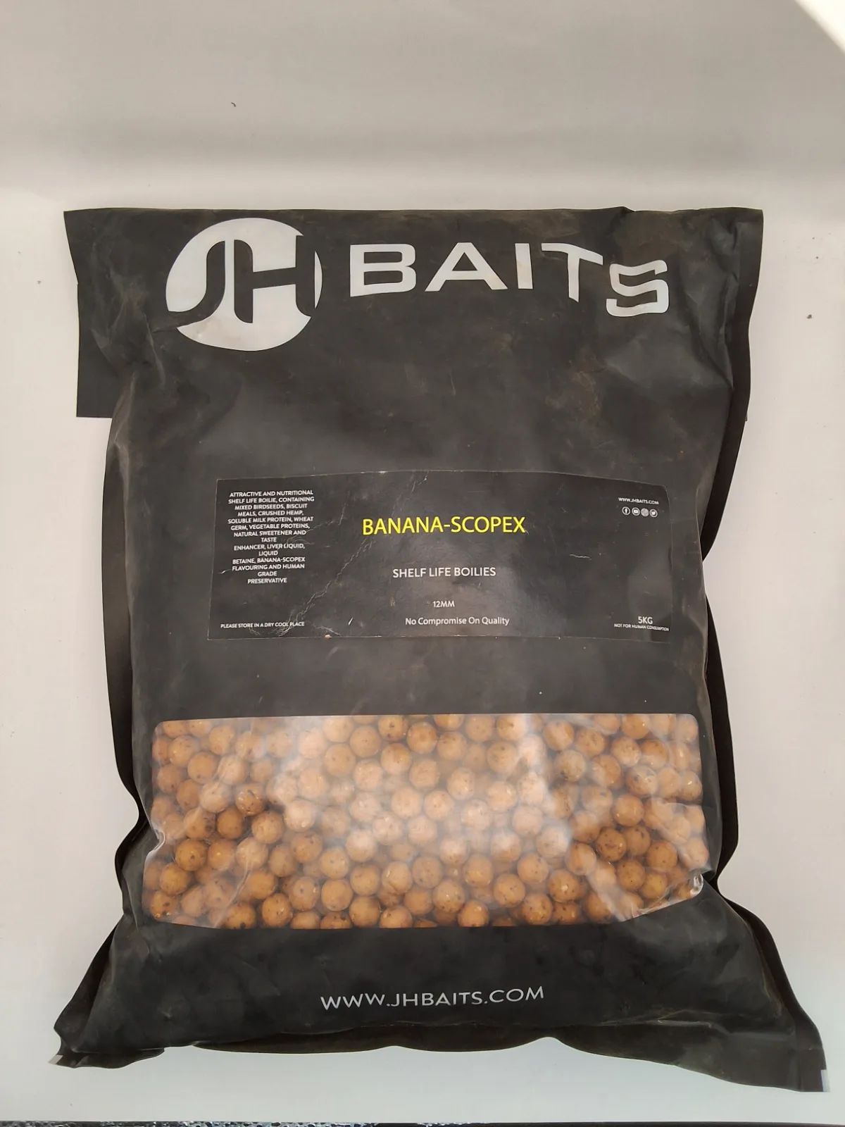 JH Baits Boilies Banana-Scopex 12mm 5kg
