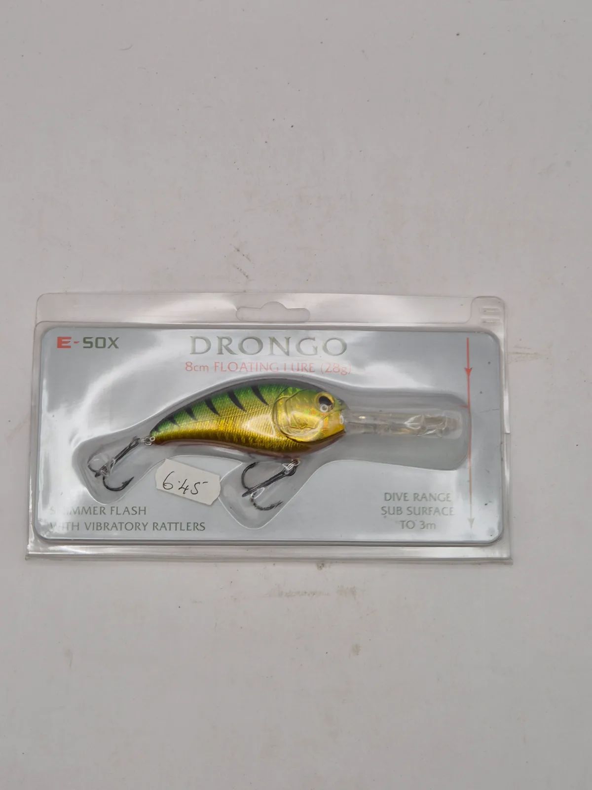 E-sox drongo floating lure with rattler 28g 8cm Fishing Lure, view 4