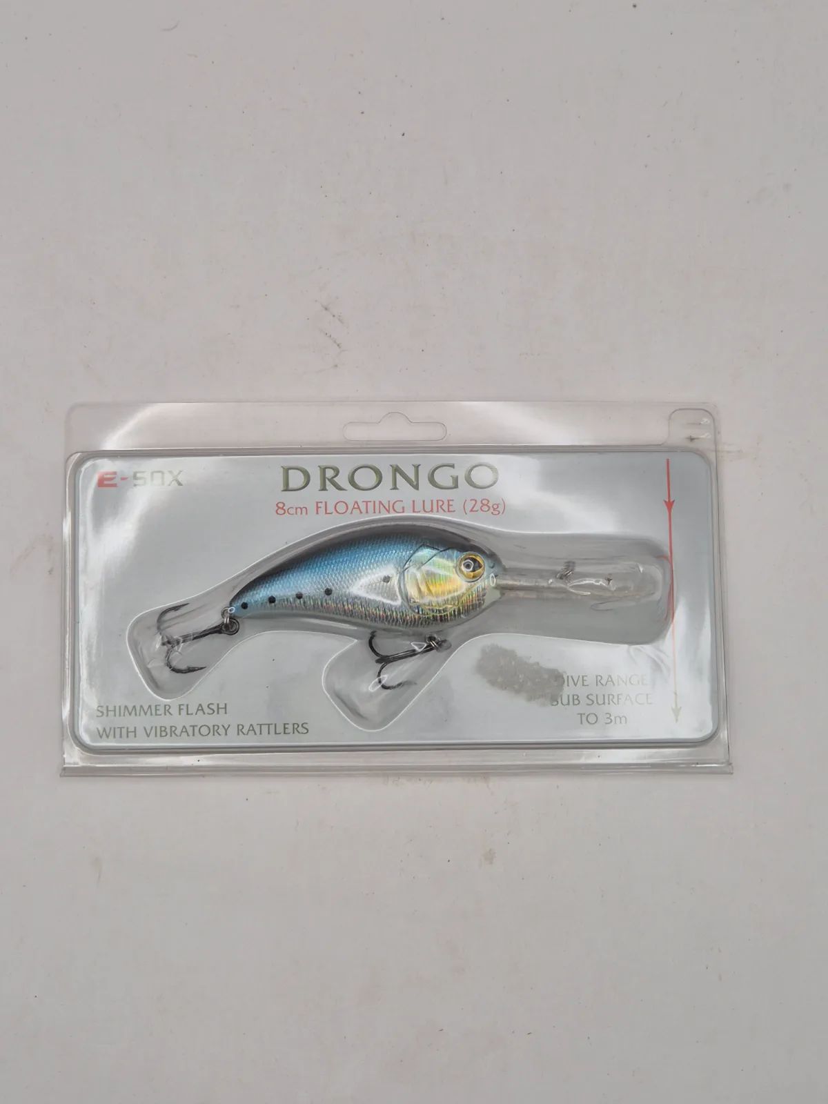 E-sox drongo floating lure with rattler 28g 8cm Fishing Lure, view 2