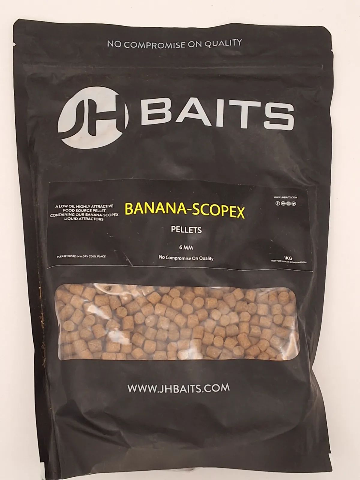 JH Baits Pellets Banana-Scopex 6mm 1kg
