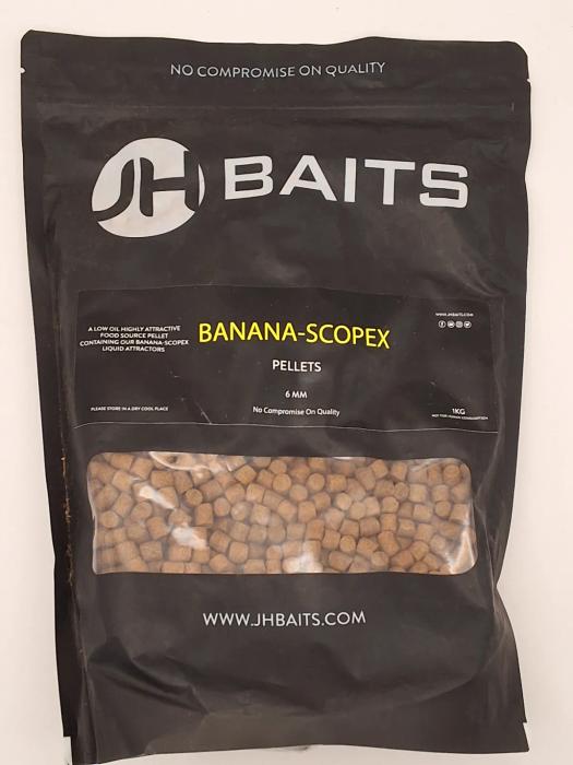 JH Baits Pellets Banana-Scopex 6mm 1kg