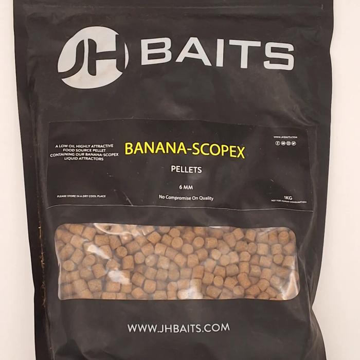 JH Baits Pellets Banana-Scopex 6mm 1kg