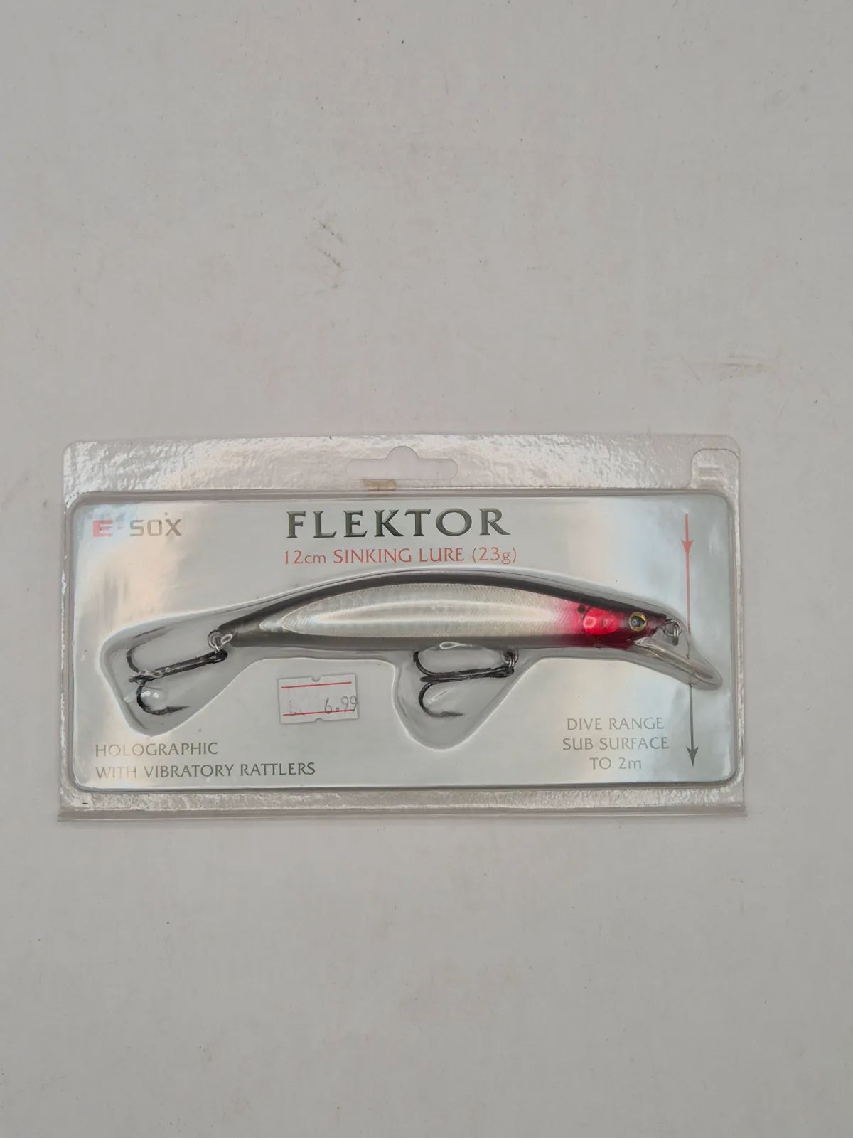 E-sox flektor sinking lure with rattler 23g 12cm Fishing Lure, view 2
