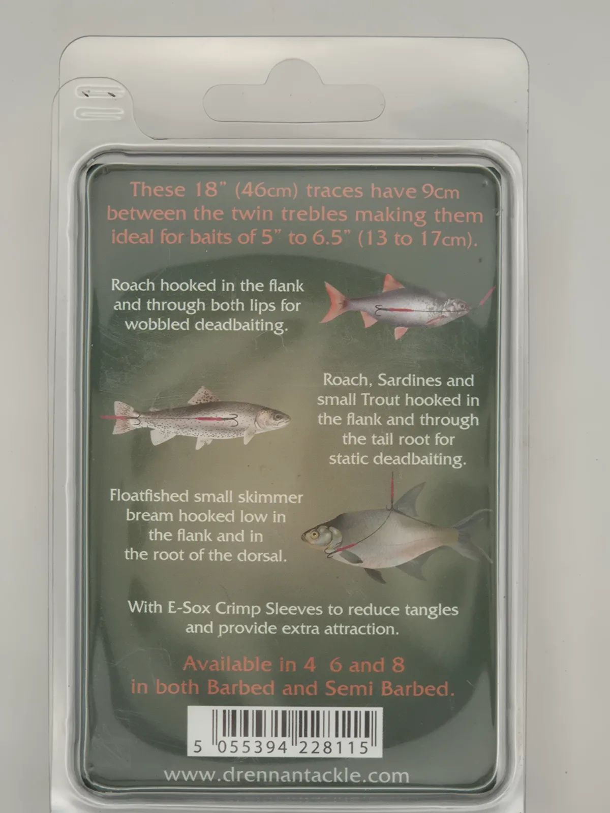 E-sox Hooks Treble bait trace, view 2