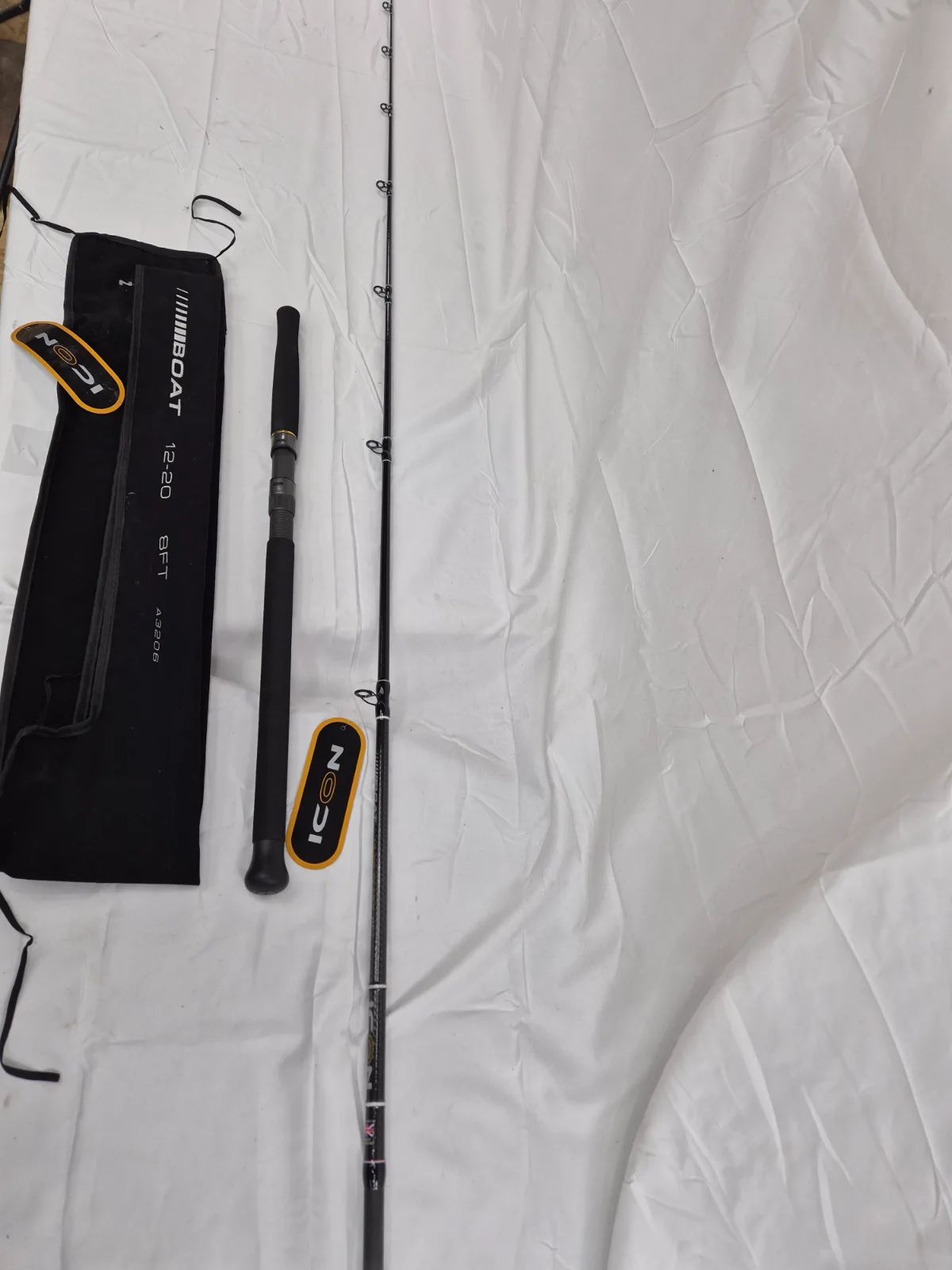 Leeda icon 12-20 class boat rod 8' new with sleeve, view 6