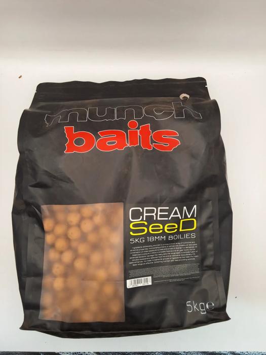 Munch Baits Boilies Cream Seed 18mm 5kg