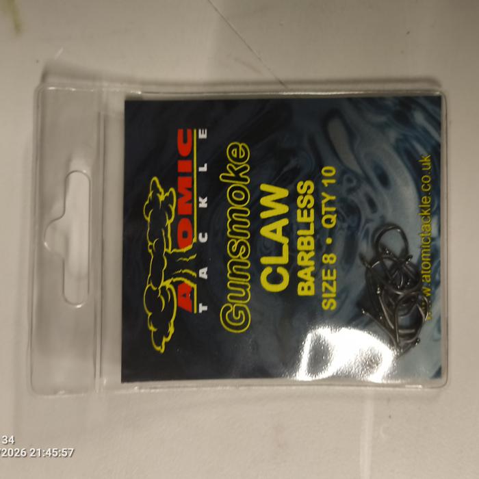 Atomic Tackle Hooks 8 Barbless