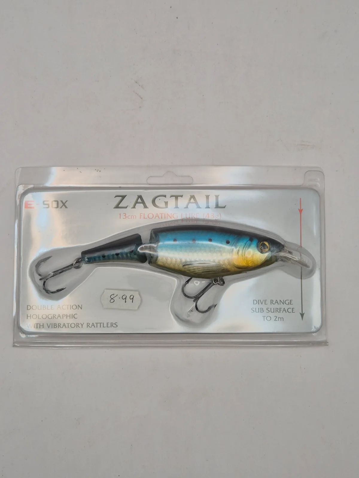 E-sox zagtail floating lure with rattler43g 13cm Fishing Lure