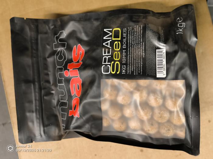 Bait-Tech Boilies Cream Seed 18mm