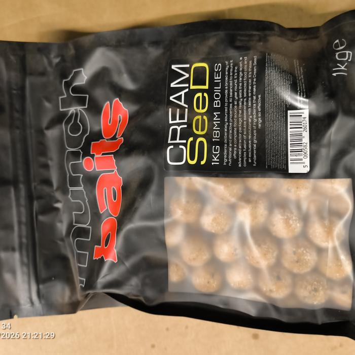 Bait-Tech Boilies Cream Seed 18mm