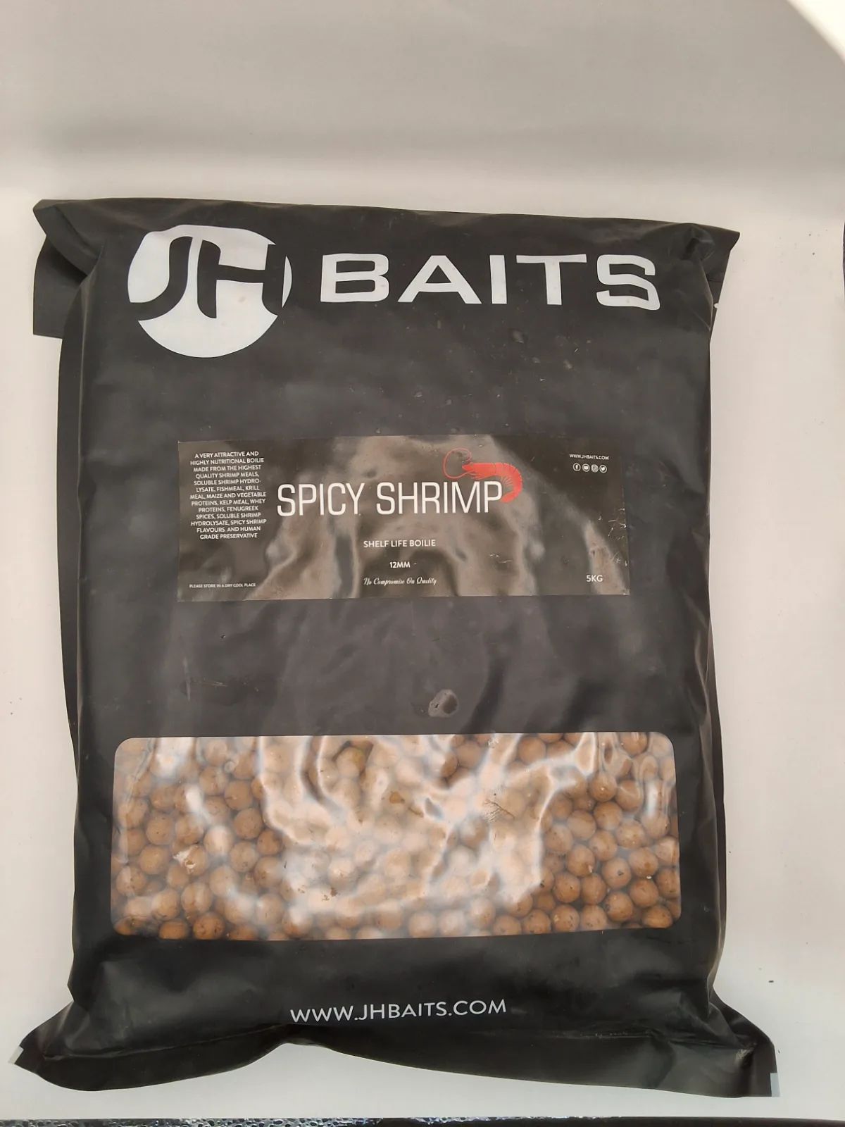 JH Baits Boilies Spicy Shrimp 12mm 5kg