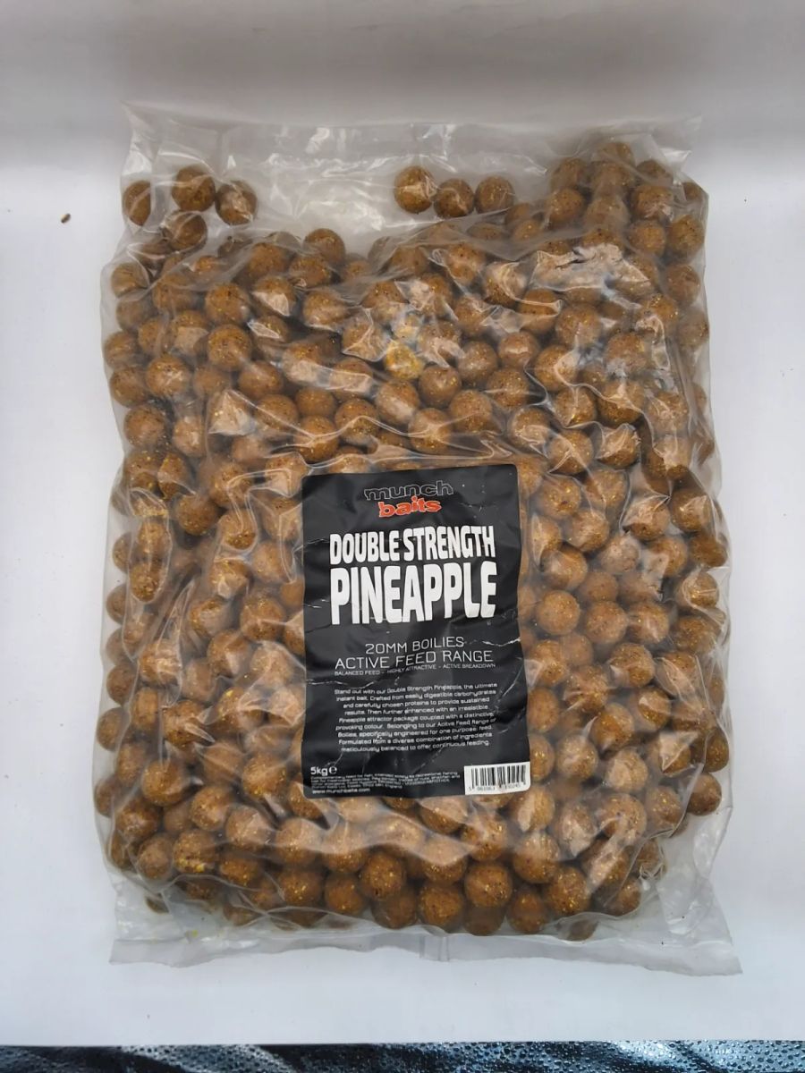 Munch Baits Boilies double strength Pineapple 20mm 5kg