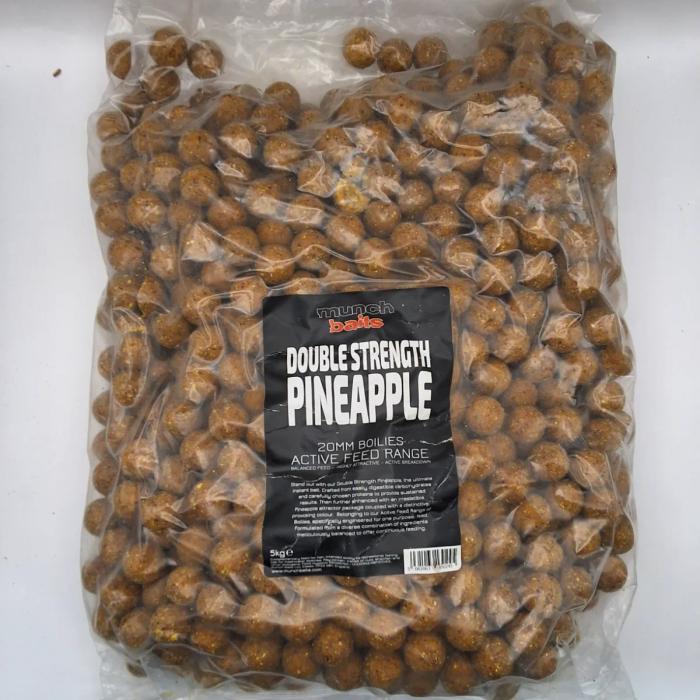 Munch Baits Boilies double strength Pineapple 20mm 5kg