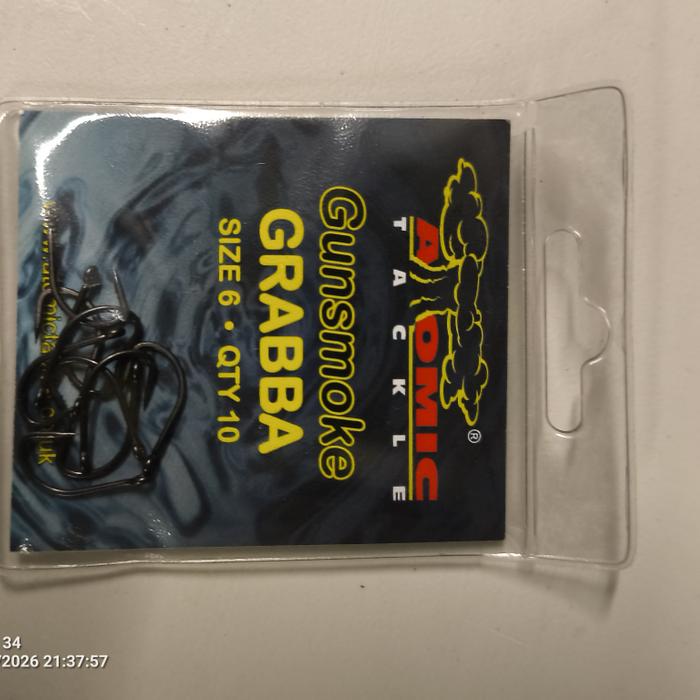 Atomic Tackle Hooks 6 Barbed