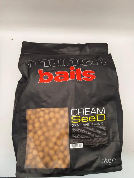 Munch Baits Boilies Cream Seed 14mm 5kg
