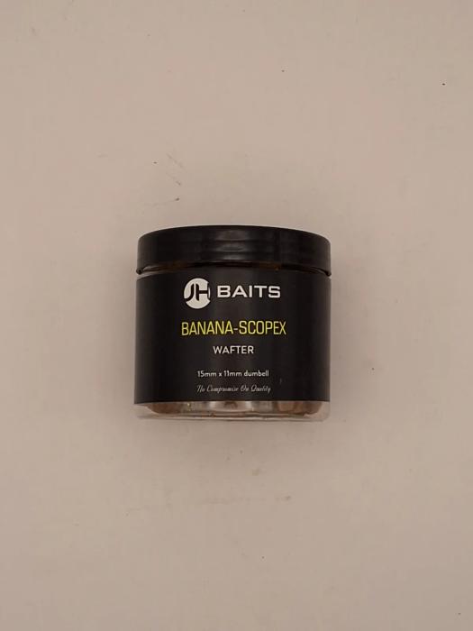 JH Baits Wafters Banana-Scopex 15mm x 11mm
