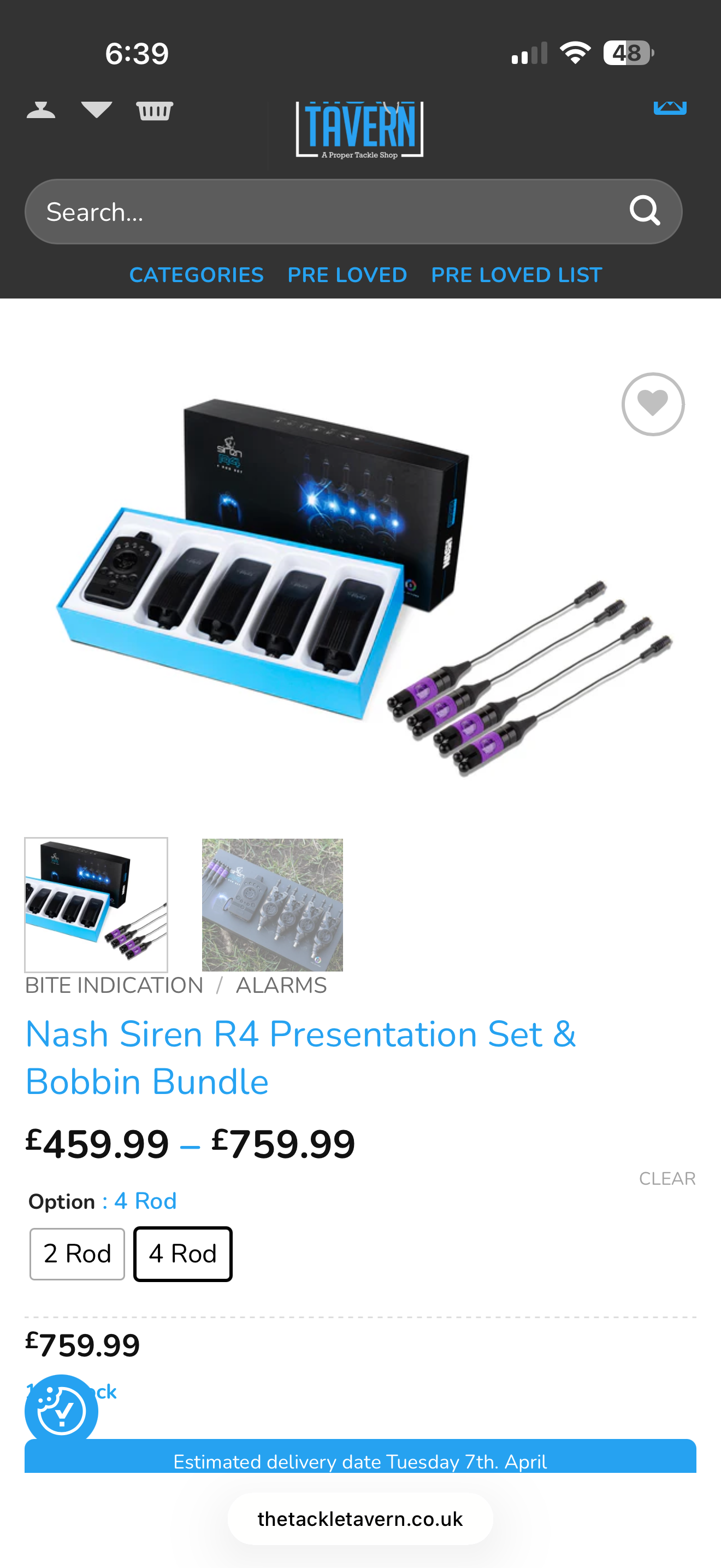 Nash 4-rod set Bite Alarm