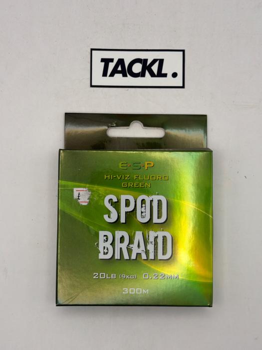 ESP spod braid 20lb hi Viz green 300m