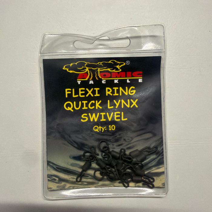 Atomic Tackle Flexi Ring Quick Lynx Swivel qty 10 Swivels