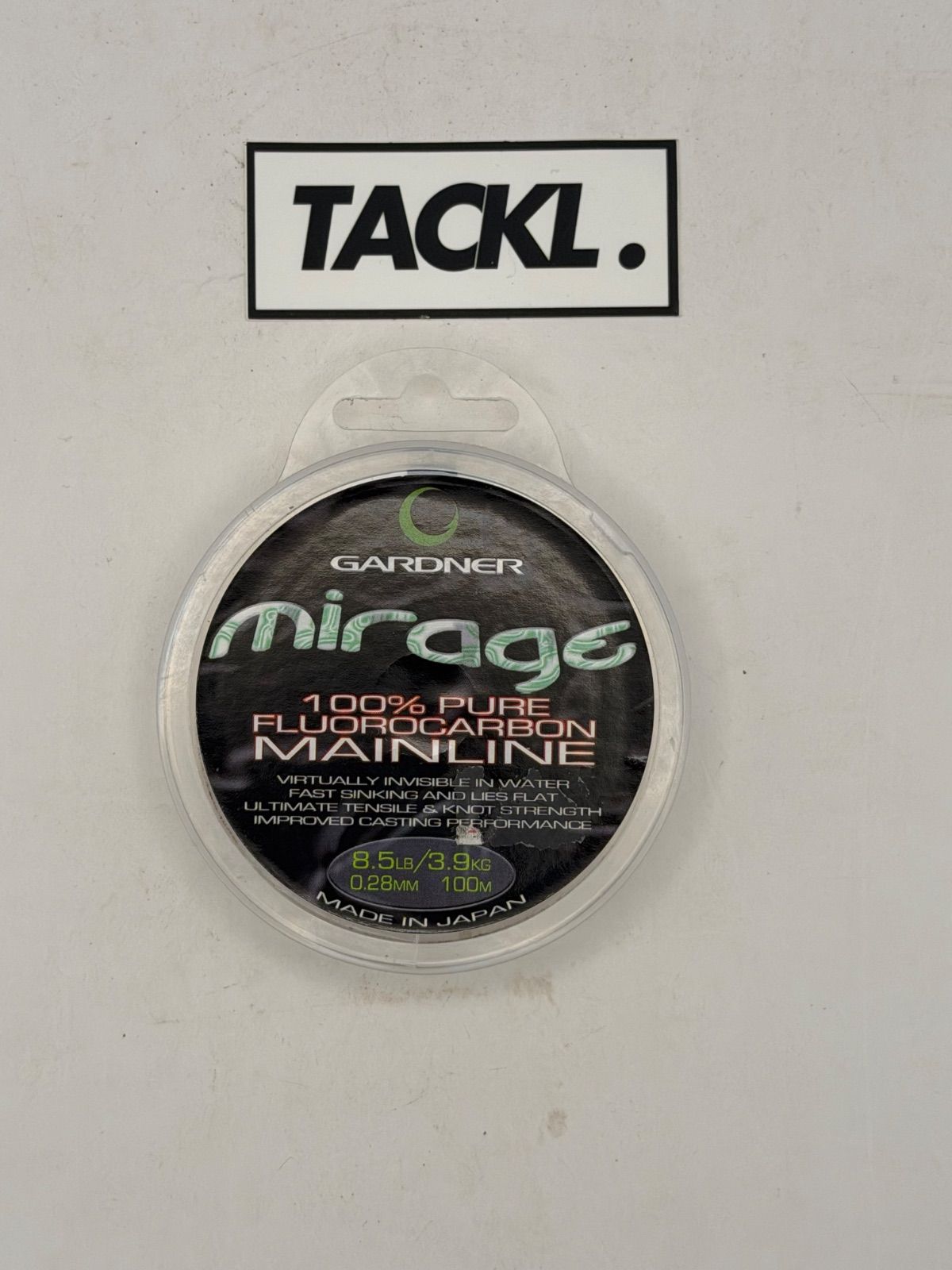 Gardner Mirage 100% Flurocarbon Mainine 8.5lbs