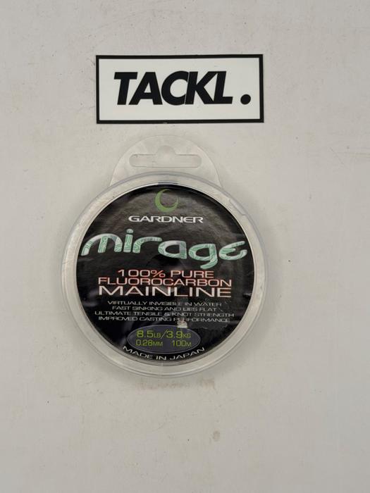 Gardner Mirage 100% Flurocarbon Mainine 8.5lbs