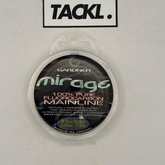 Gardner Mirage 100% Flurocarbon Mainine 8.5lbs