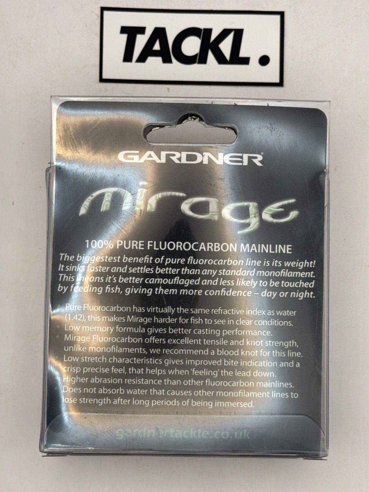 Gardner Mirage 100% Flurocarbon 16lb 600m, view 2
