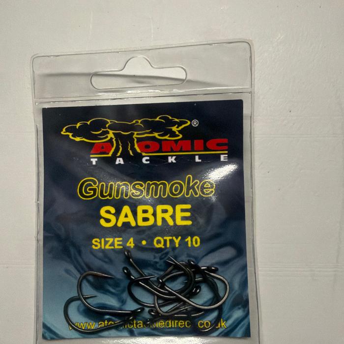 Atomic Tackle by smoke sabre size 4 Qty 10 Hooks Other 4 Barbed