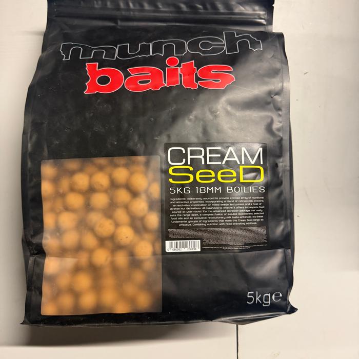Munch Baits Boilies Cream Seed 18mm 5kg