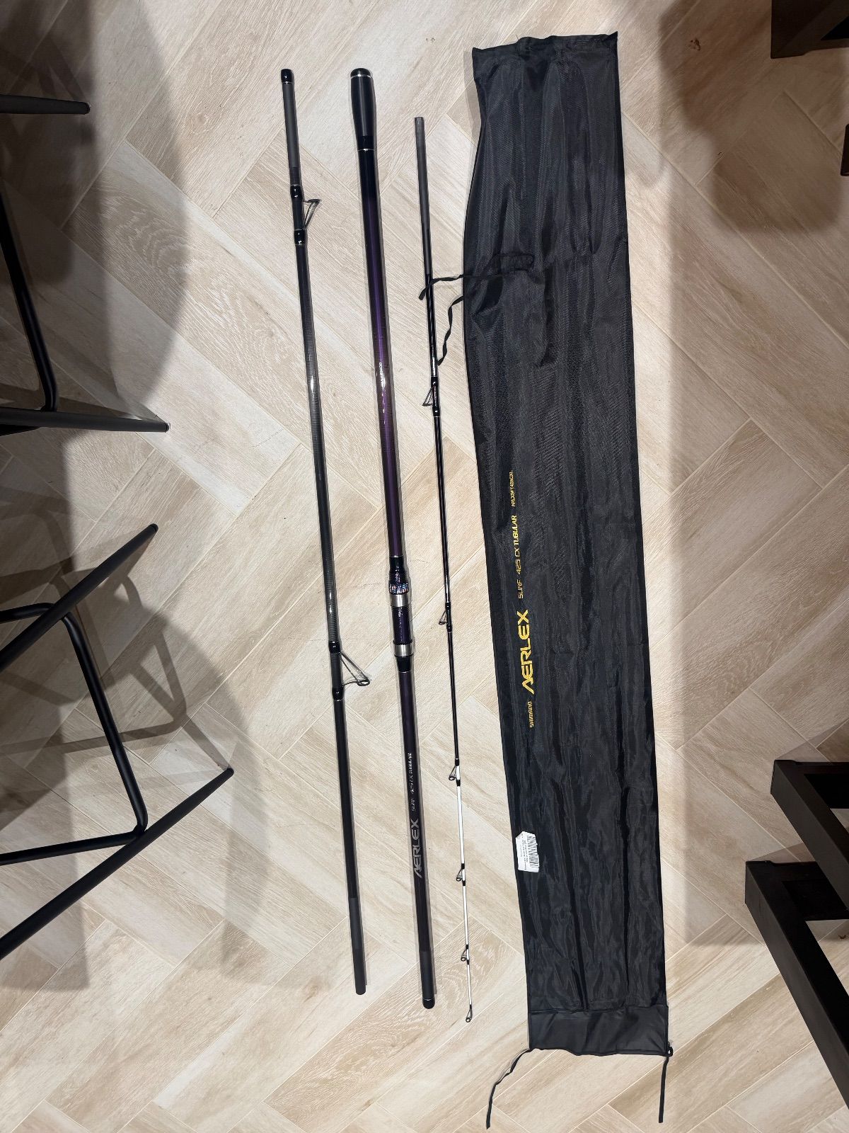 Shimano Aerlex 425cx Tublar 3 Piece Beach / Surf Rod Fishing Rod, Beach / Surf Rod, 3 Piece, view 6