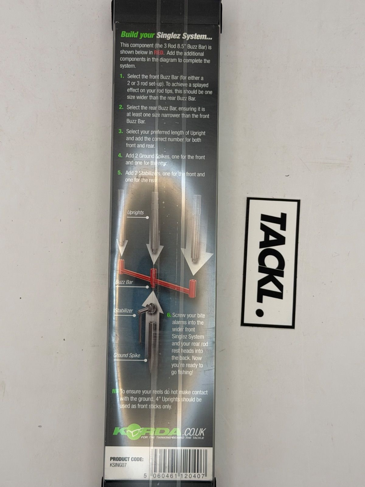 Korda 3 Rod Buzz Bar 8.5”/ 21.5cm, view 2