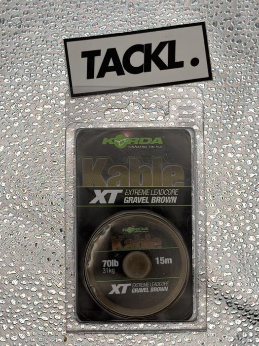 Korda Kable XT extreme lead core gravel brown 15m
