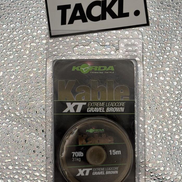 Korda Kable XT extreme lead core gravel brown 15m